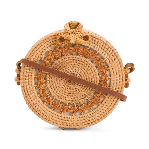 Handbags - Woven Round Bag